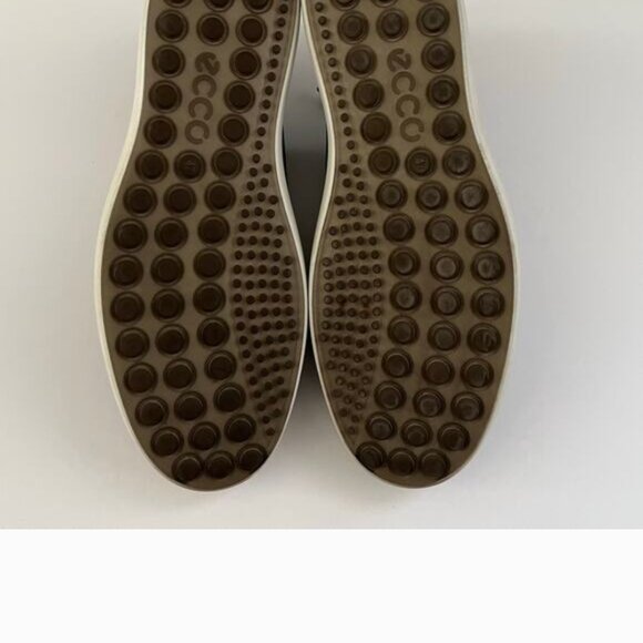 Ecco Men's Soft 7 Leather Lace-Up Sneakers Minimalist Quiet Luxury EU 47 US 13 - Picture 10 of 12